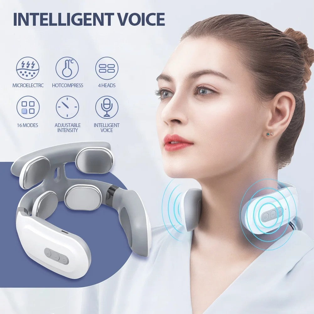 BodyRestoreHub™ Heated Neck Massager with TENS