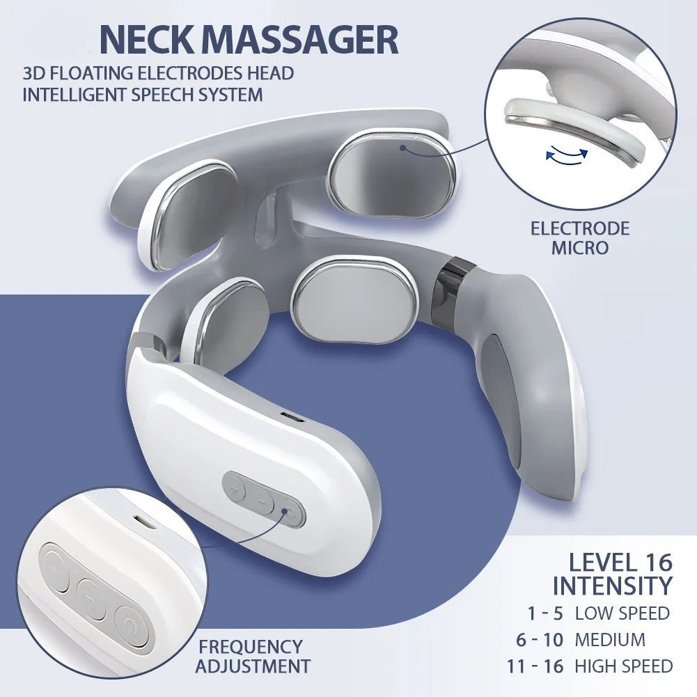 BodyRestoreHub™ Heated Neck Massager with TENS