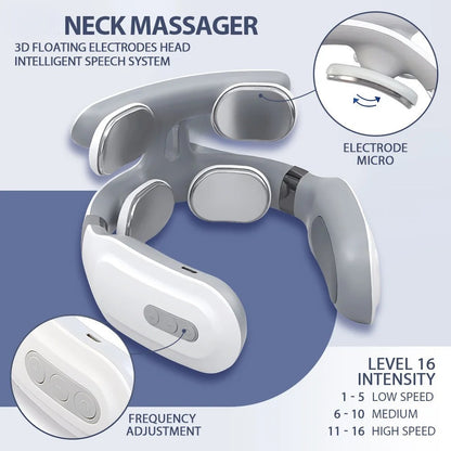 BodyRestoreHub™ Heated Neck Massager with TENS