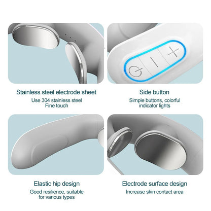 BodyRestoreHub™ Heated Neck Massager with TENS