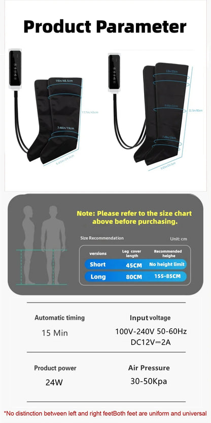 BodyRestoreHub™ Pneumatic Leg Massager