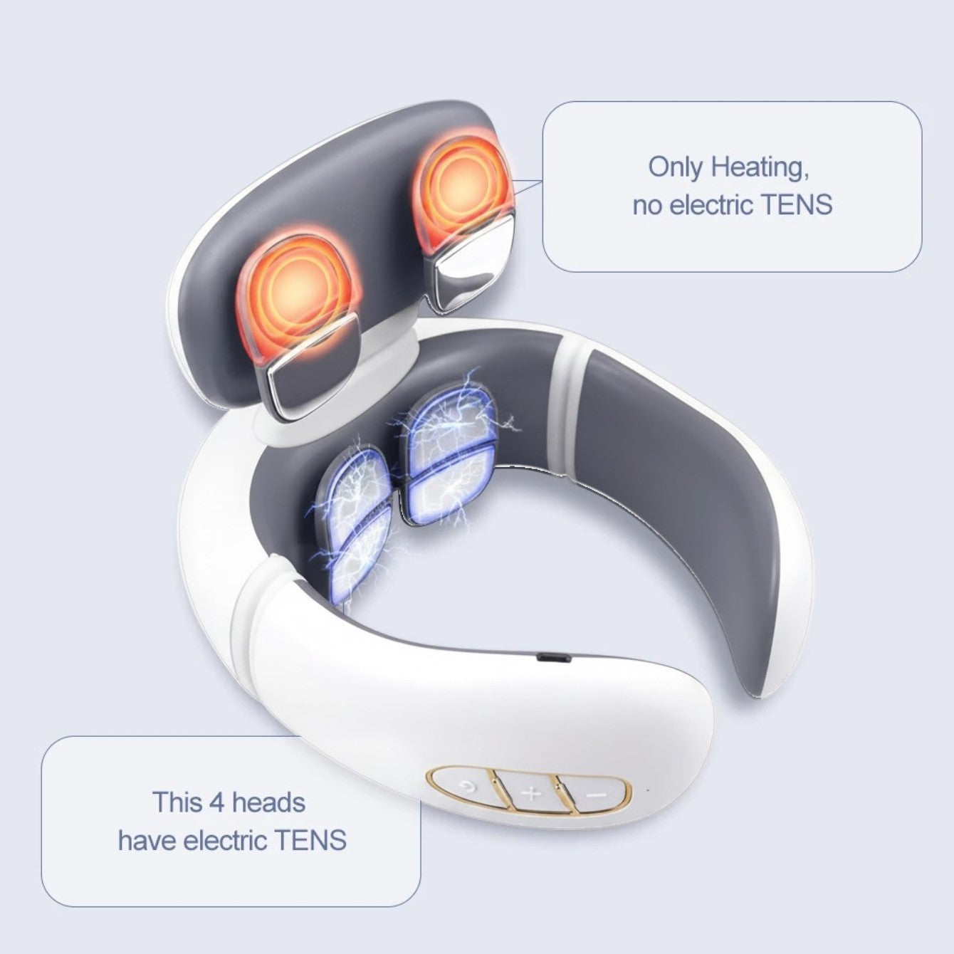 BodyRestoreHub™ Heated Neck Massager with TENS