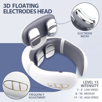 BodyRestoreHub™ Heated Neck Massager with TENS