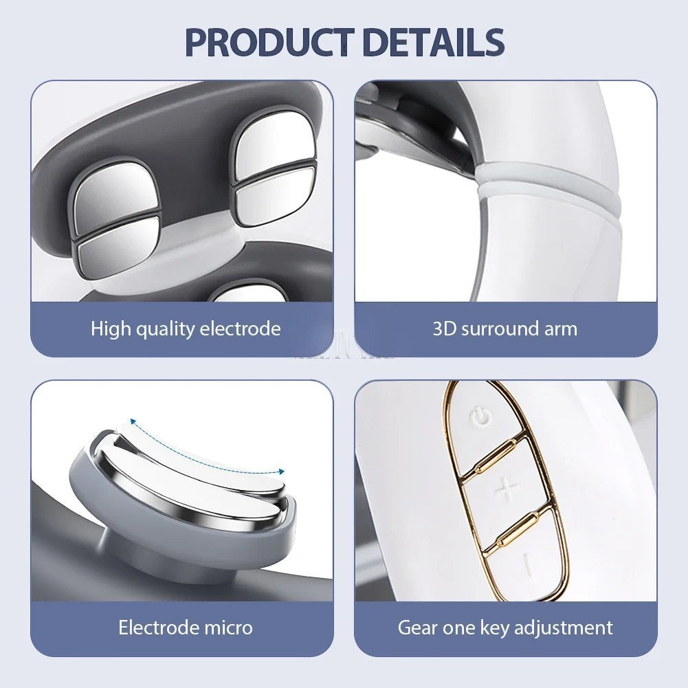 BodyRestoreHub™ Heated Neck Massager with TENS