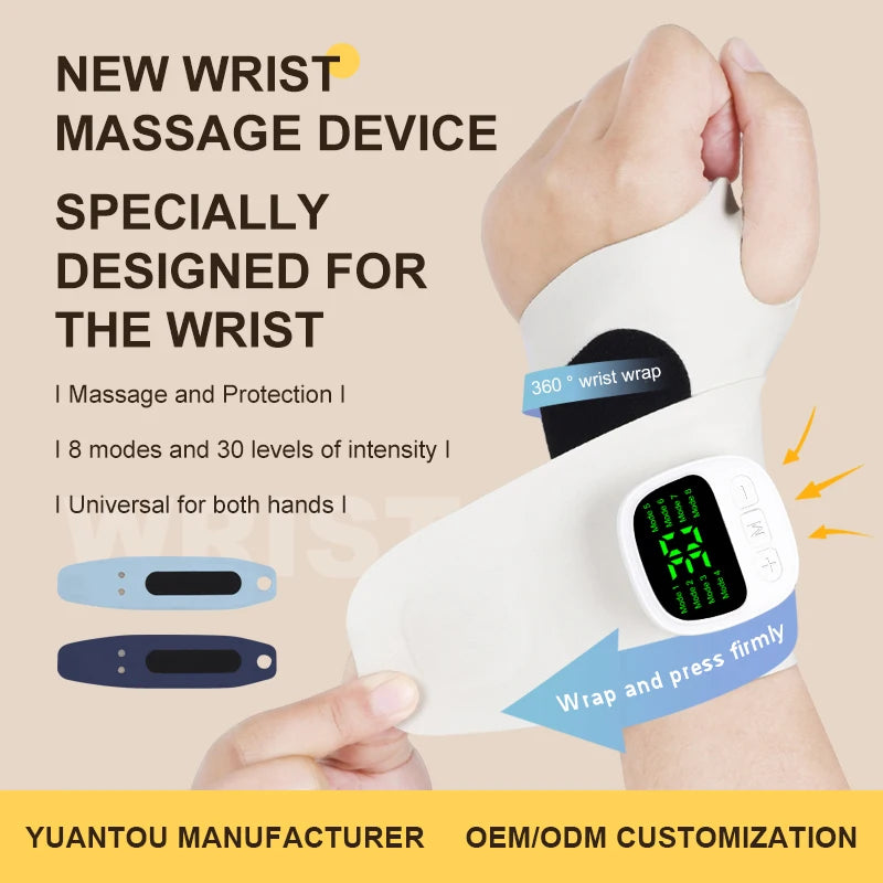 Cordless Electric Wrist Massager – USB Vibration Relief